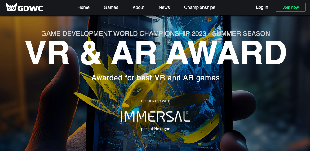 GDWC Game Developement Competition - Immersal sponsoring ARVR category Smaller size