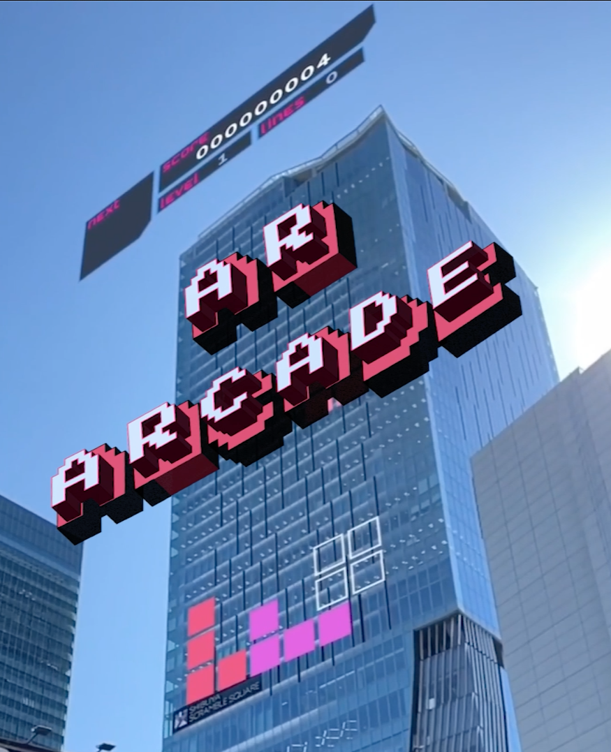 Immersal AR Arcade - TETRIS -skyscraper