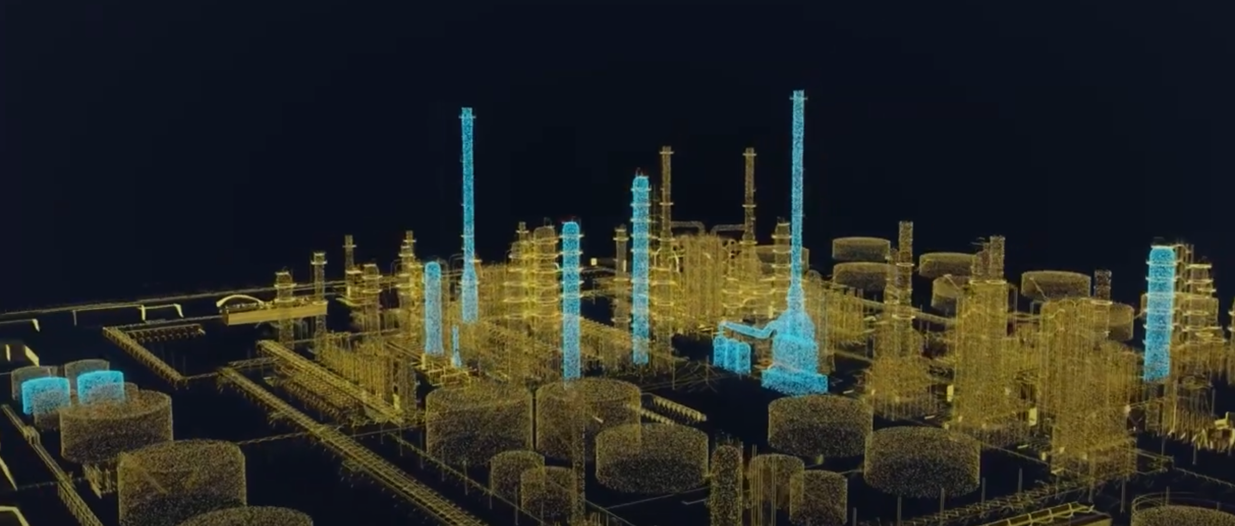 Point Cloud from an Oil & Gas refinery